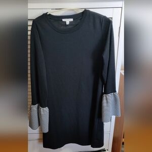 Beachlunchlounge Black Dress Beach Lunch Lounge With Black & White Cuffs